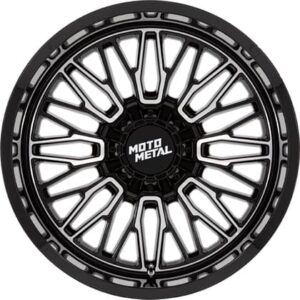 Moto Metal MO809 Stinger Gloss Black Machined 20"x10" 8/165.1 N18